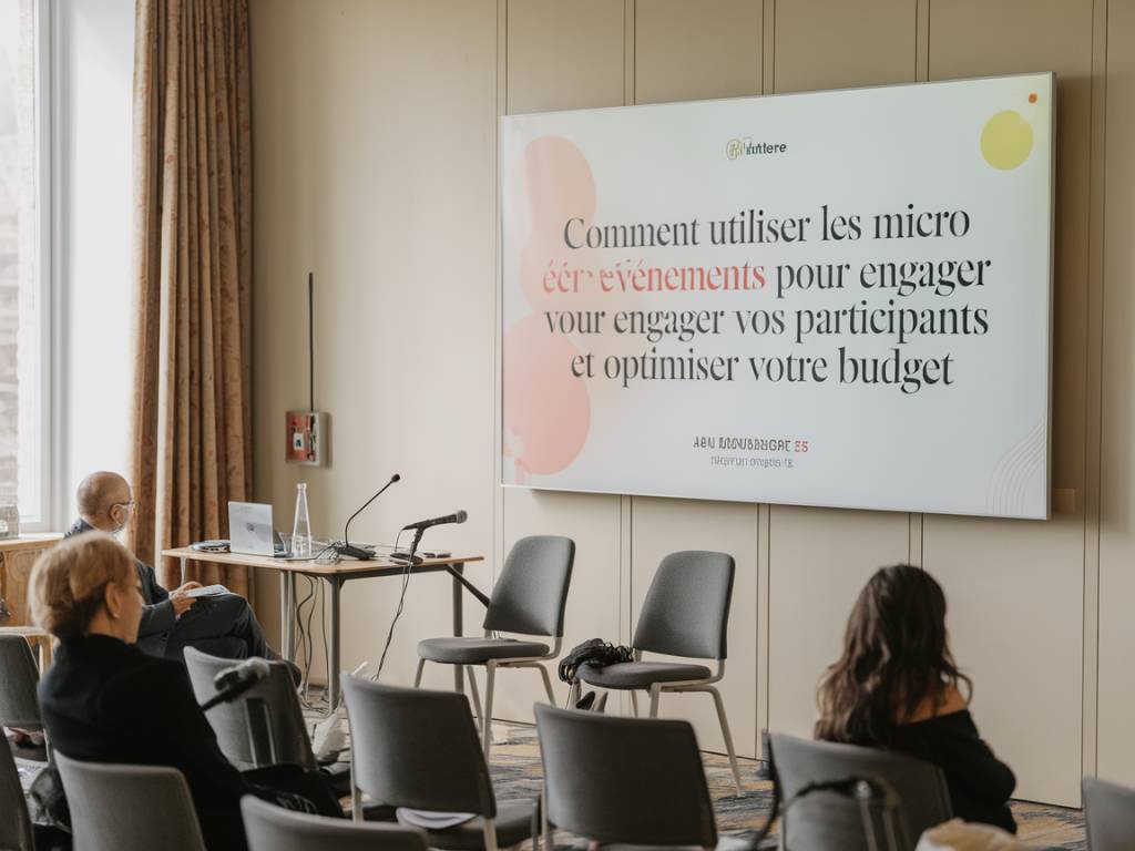 Comment utiliser les micro-événements pour engager vos participants et optimiser votre budget.