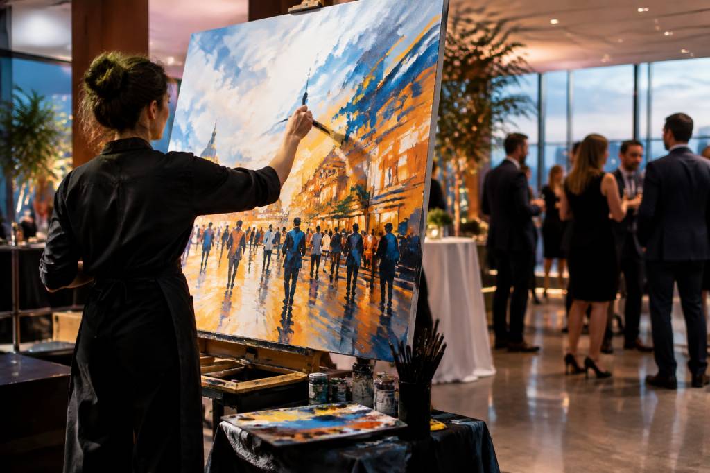 Live painting : comment intégrer la peinture en direct à votre événement professionnel